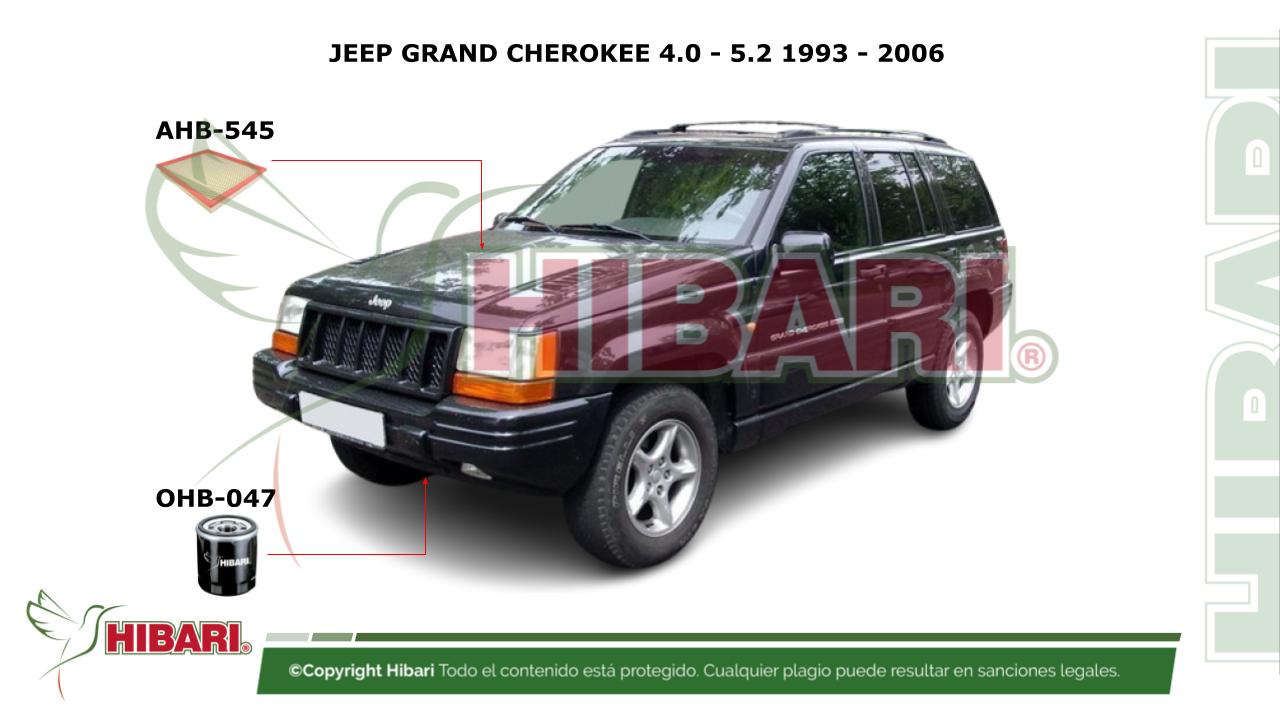 En este momento estás viendo JEEP GRAND CHEROKEE 4.0 – 5.2 1993 – 2006